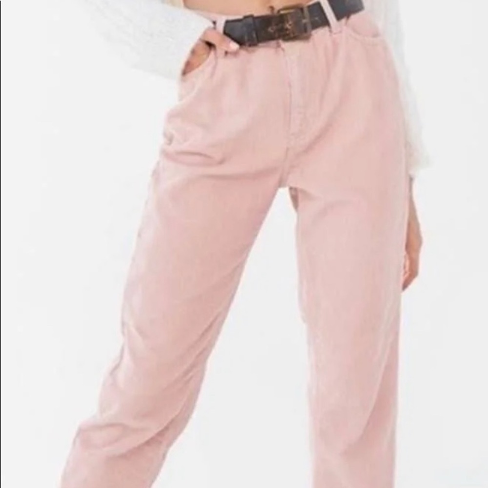 BDG a pink High Rise Mom Corduroy Jeans. Size 29